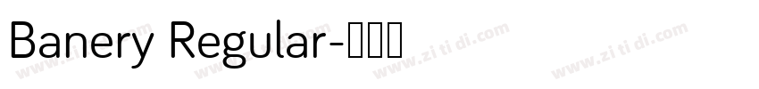 Banery Regular字体转换